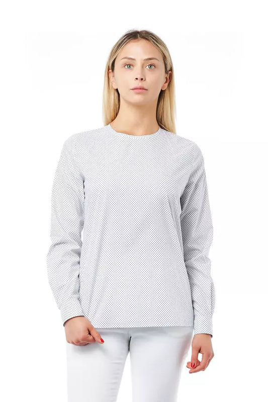 Blusa de mujer de algodón blanco Bagutta