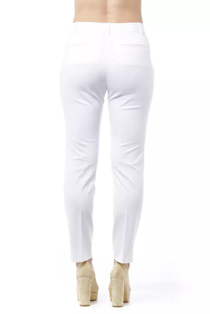 Peserico Chic High Waist Cigarette Leg Trousers