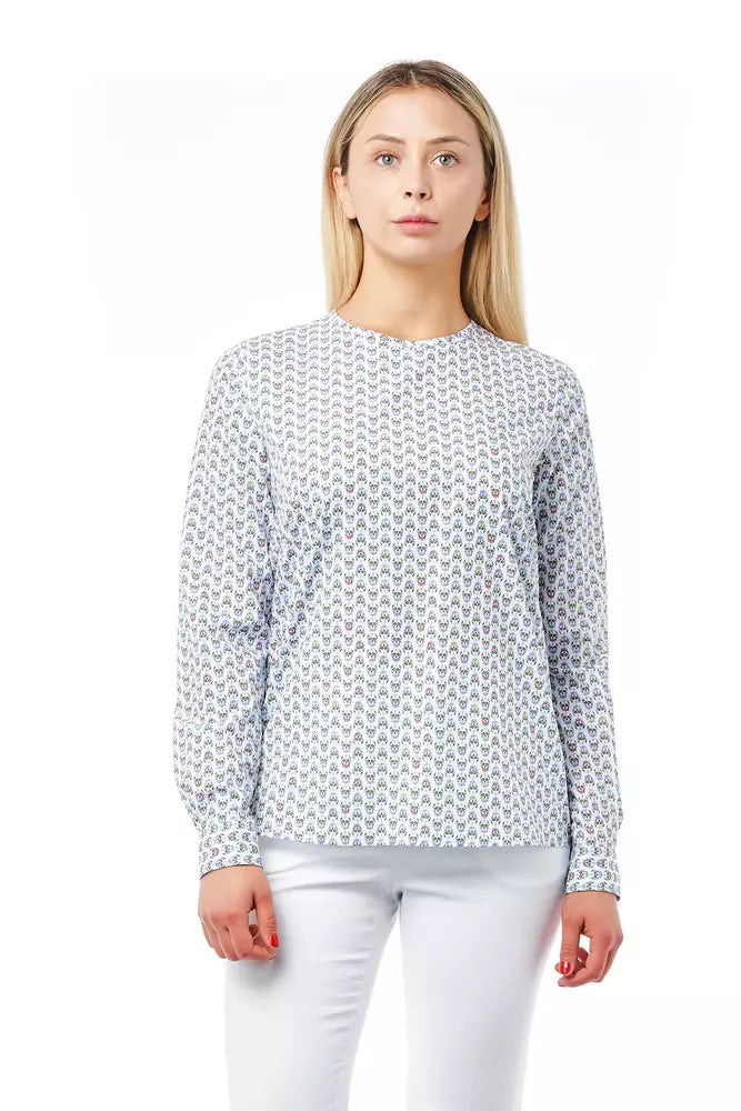 Camisa de mujer de algodón blanco Bagutta