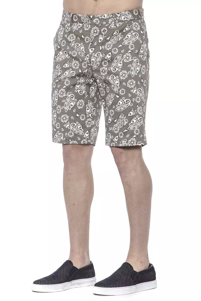 Bermudas de algodón verde Torino para hombre de PT