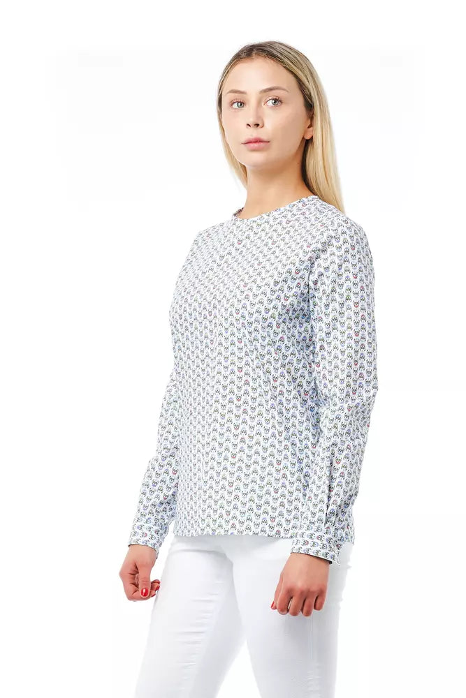 Camisa de mujer de algodón blanco Bagutta