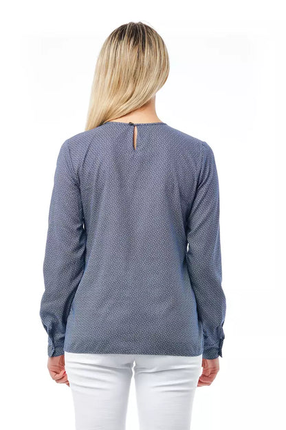 Camisa de mujer de algodón azul Bagutta