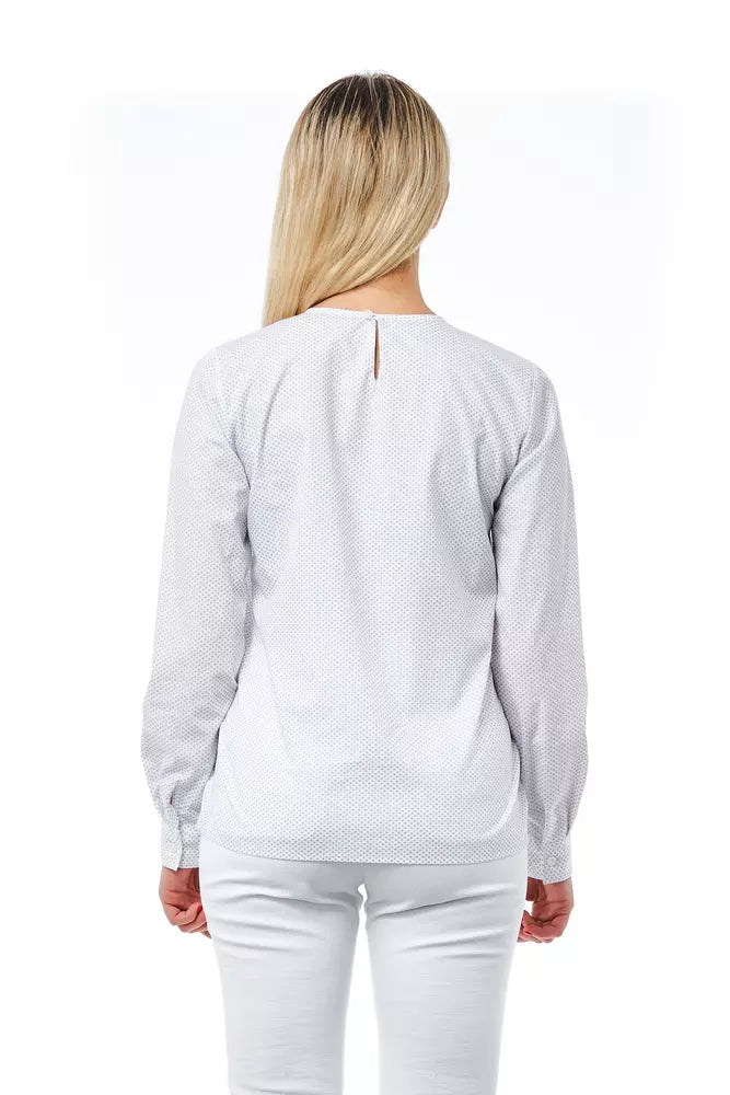 Blusa de mujer de algodón blanco Bagutta