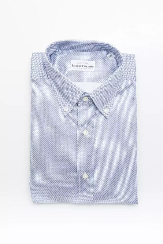 Camisa de algodón azul claro para hombre de Robert Friedman