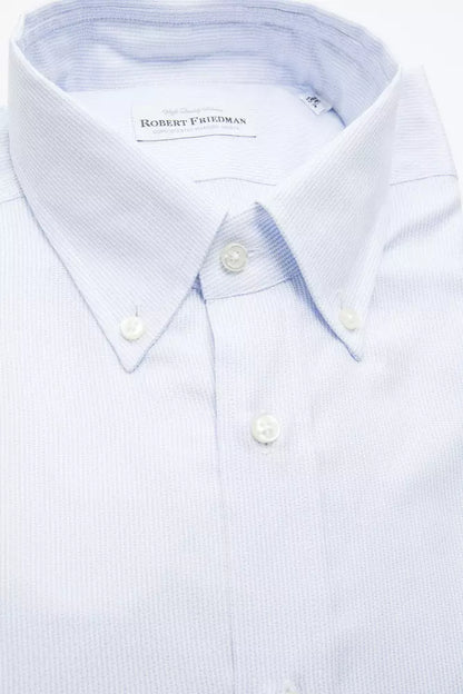 Camisa de algodón azul claro para hombre de Robert Friedman