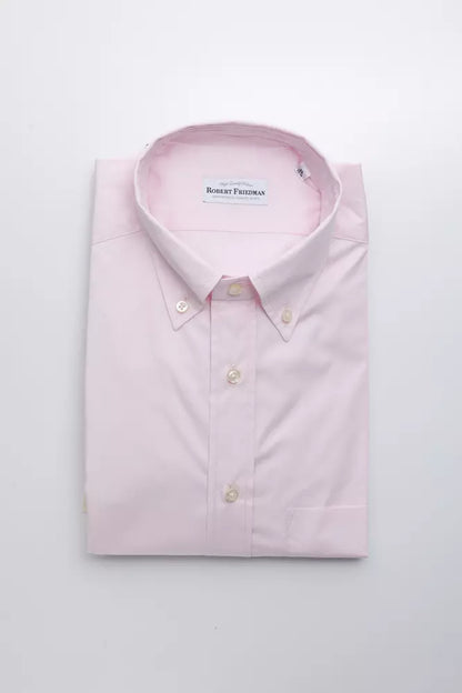 Camisa de algodón rosa para hombre de Robert Friedman