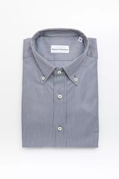 Camisa de algodón azul para hombre de Robert Friedman