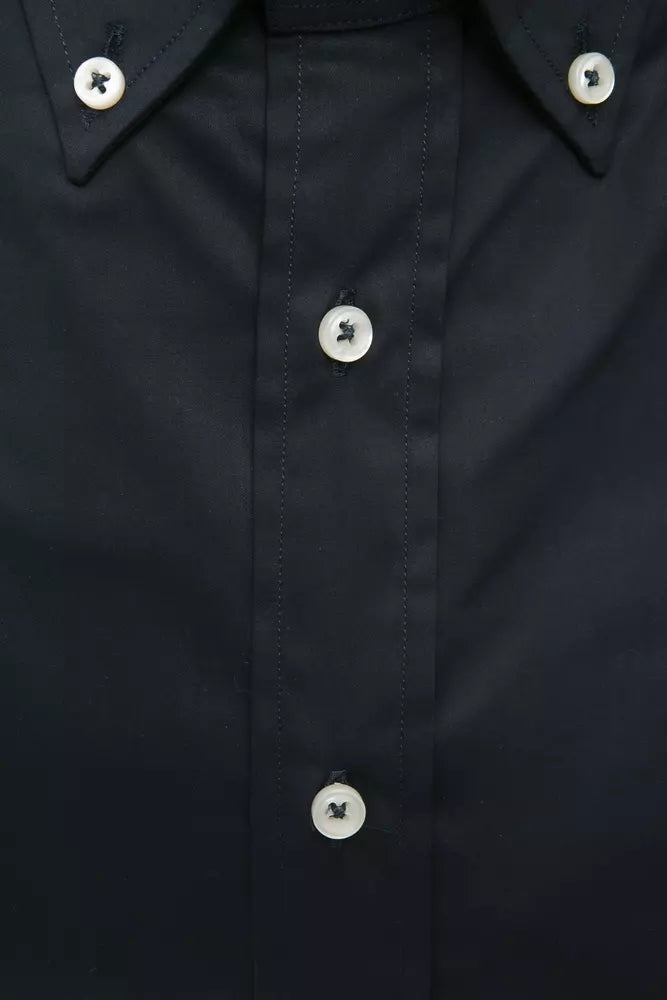 Camisa de algodón negra para hombre de Robert Friedman