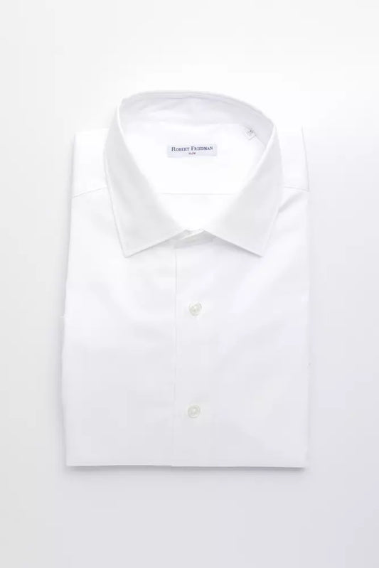 Camisa de algodón blanca para hombre de Robert Friedman