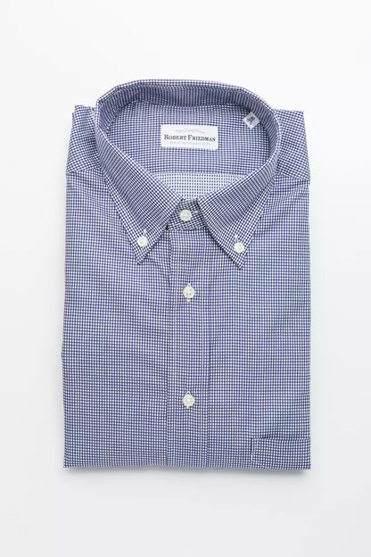 Camisa de algodón azul para hombre de Robert Friedman