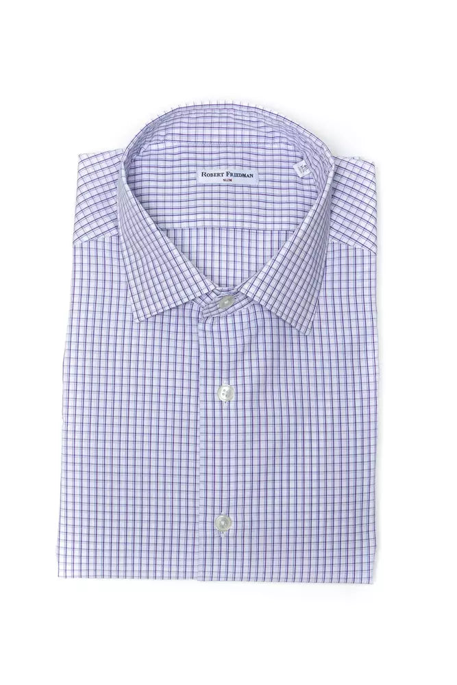 Camisa de algodón color burdeos para hombre de Robert Friedman