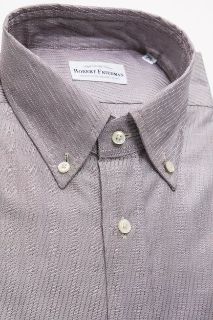 Camisa de algodón beige para hombre de Robert Friedman