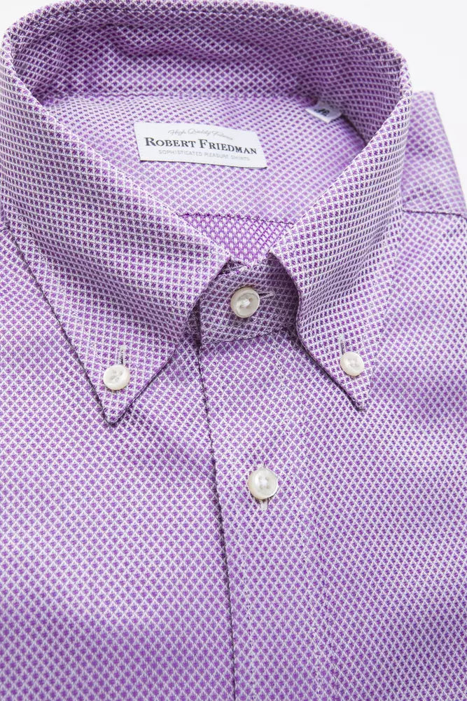 Camisa de algodón rosa para hombre de Robert Friedman