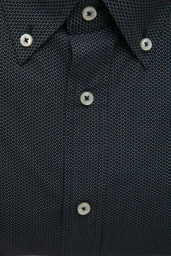 Camisa de algodón negra para hombre de Robert Friedman