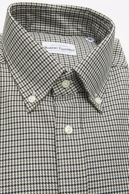 Camisa de algodón beige para hombre de Robert Friedman