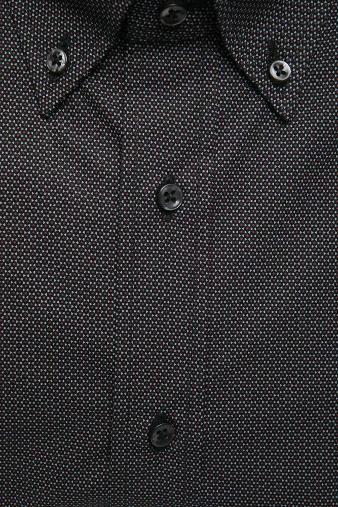 Camisa de algodón negra para hombre de Robert Friedman