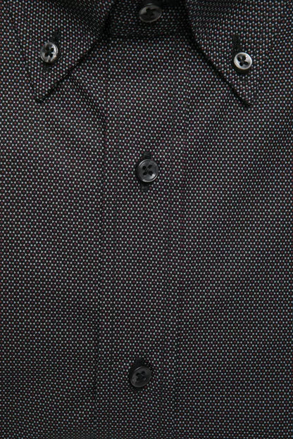 Camisa de algodón negra para hombre de Robert Friedman