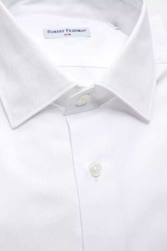 Camisa de algodón blanca para hombre de Robert Friedman