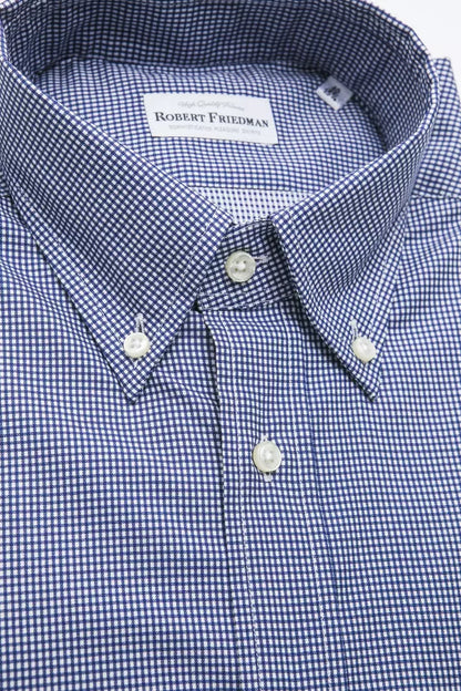 Camisa de algodón azul para hombre de Robert Friedman