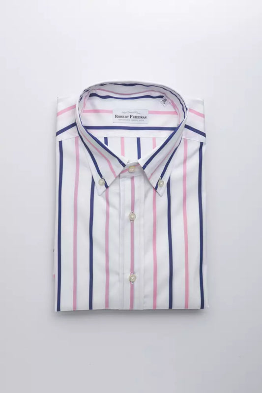 Camisa de algodón blanca para hombre de Robert Friedman