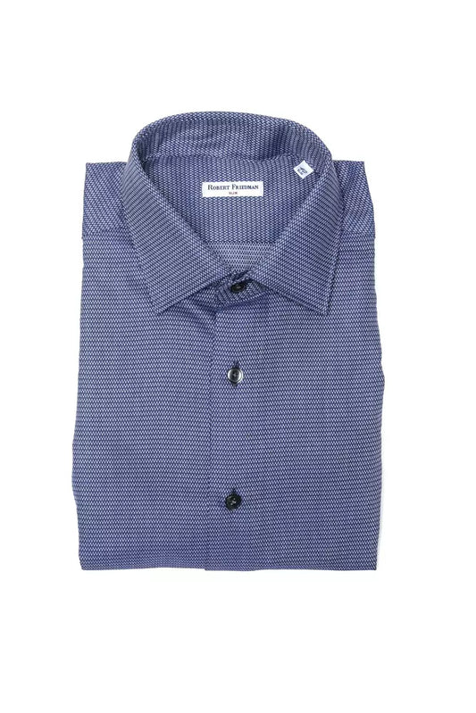 Camisa de algodón azul para hombre de Robert Friedman