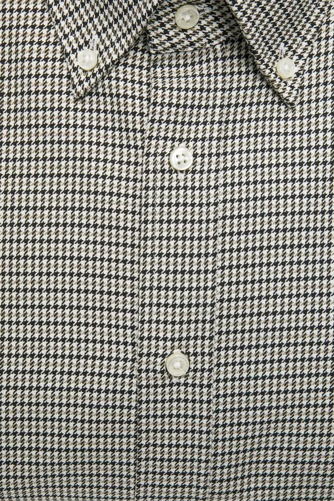 Camisa de algodón beige para hombre de Robert Friedman