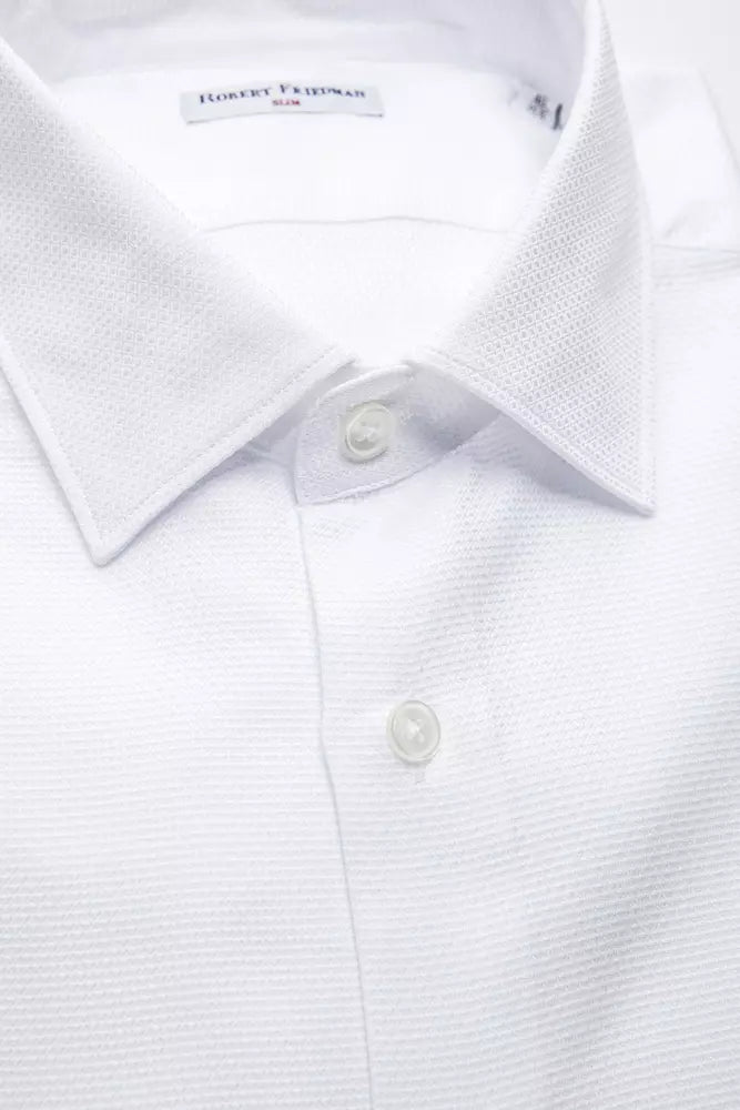 Camisa de algodón blanca para hombre de Robert Friedman