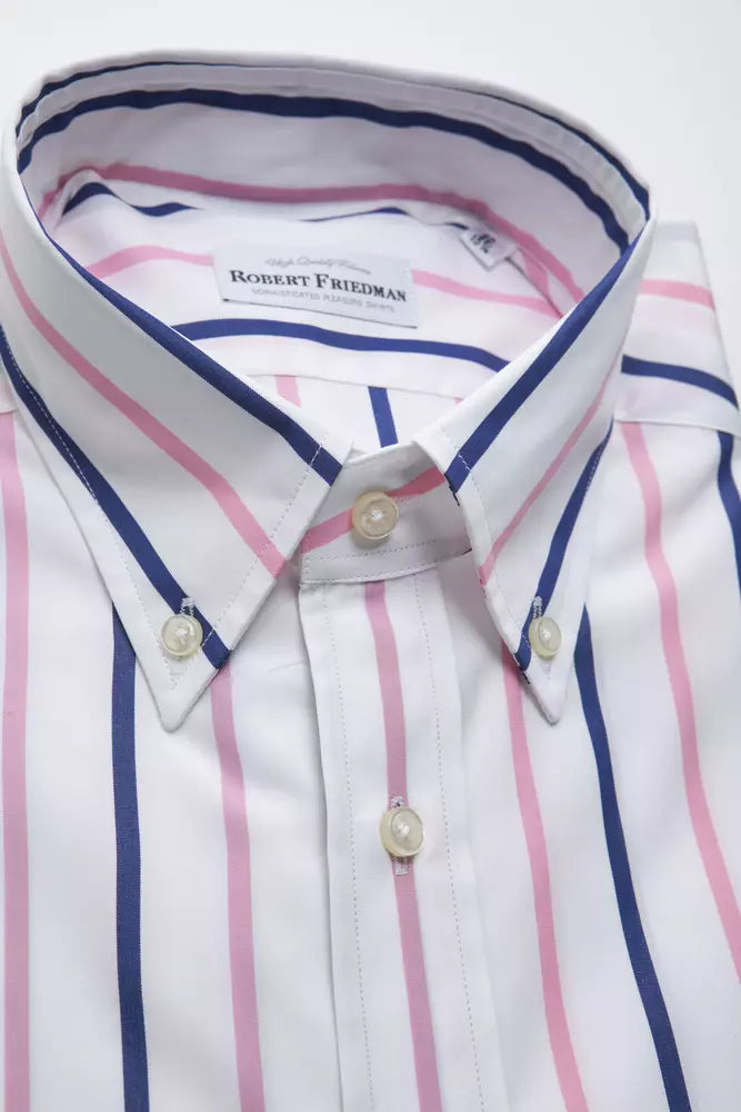 Camisa de algodón blanca para hombre de Robert Friedman