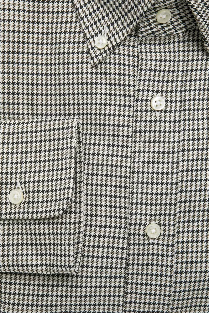 Camisa de algodón beige para hombre de Robert Friedman