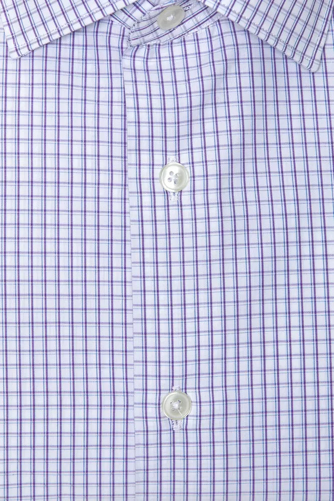 Camisa de algodón color burdeos para hombre de Robert Friedman