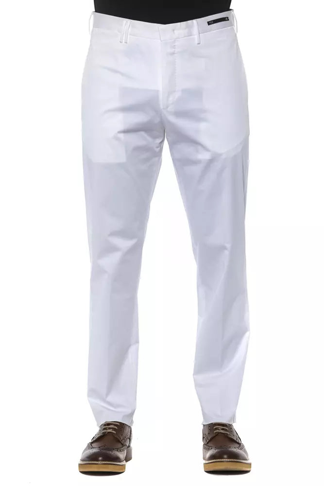Pantalón de algodón blanco para hombre PT Torino