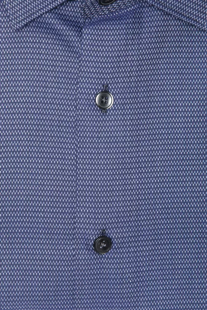 Camisa de algodón azul para hombre de Robert Friedman