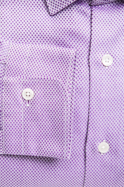 Robert Friedman Pink Cotton Men Shirt