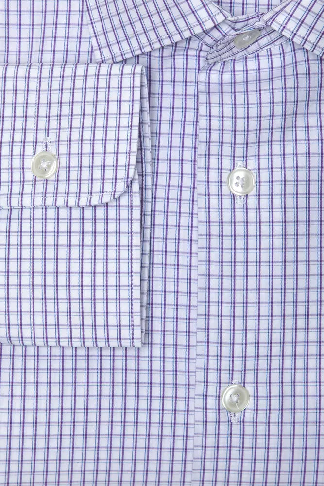 Camisa de algodón color burdeos para hombre de Robert Friedman