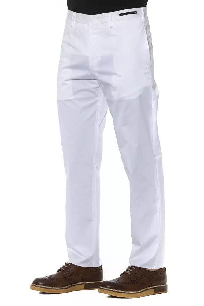 Pantalón de algodón blanco para hombre PT Torino