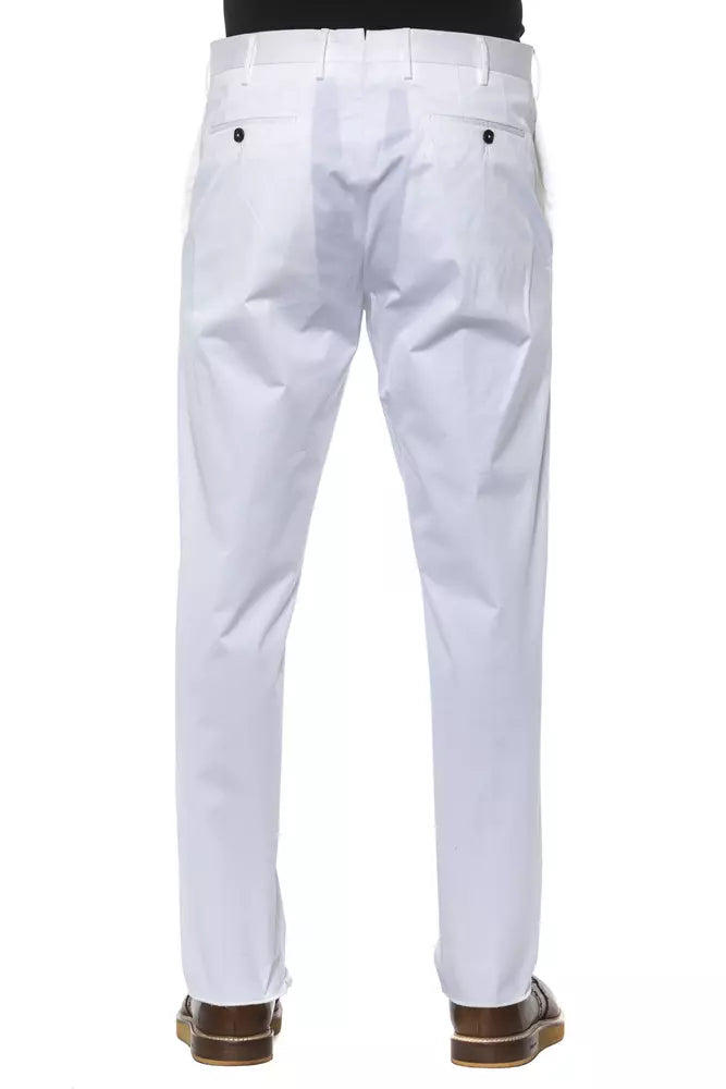Pantalón de algodón blanco para hombre PT Torino