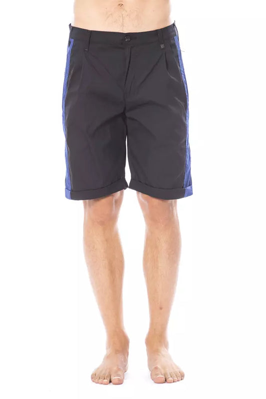 Pantalón corto casual de algodón negro Verri para hombre