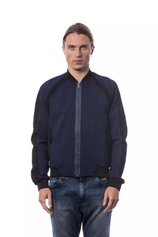 Chaqueta bomber de viscosa azul Verri para hombre