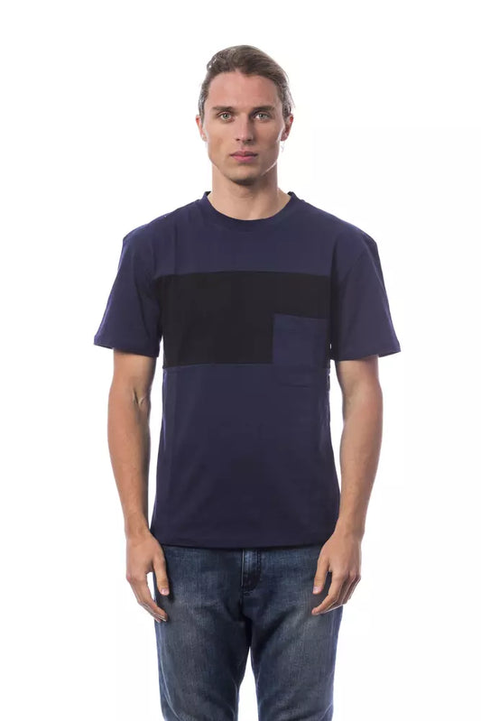 Camiseta de algodón azul Verri para hombre