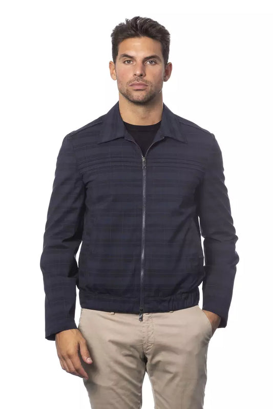 Chaqueta bomber de lana azul Verri para hombre