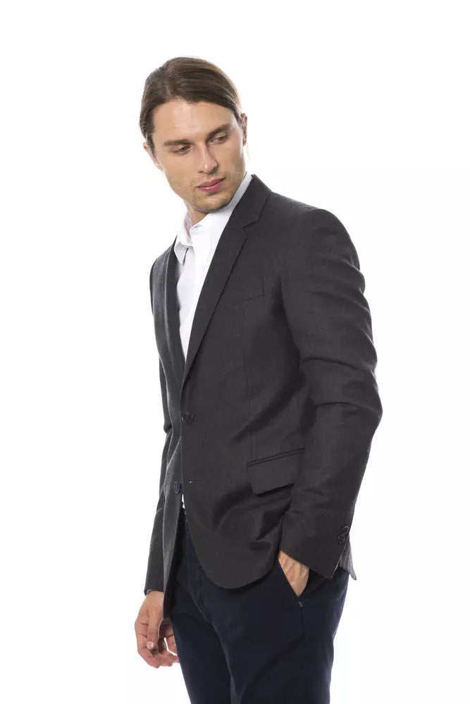 Blazer de lana gris Verri para hombre