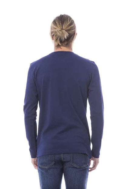 Camiseta de algodón azul Verri para hombre