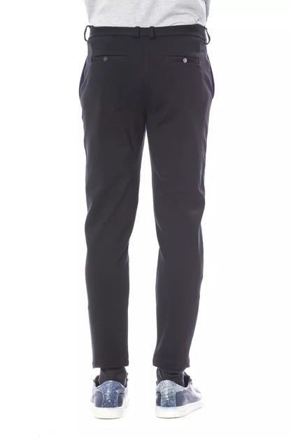 Pantalón de hombre de viscosa azul Verri