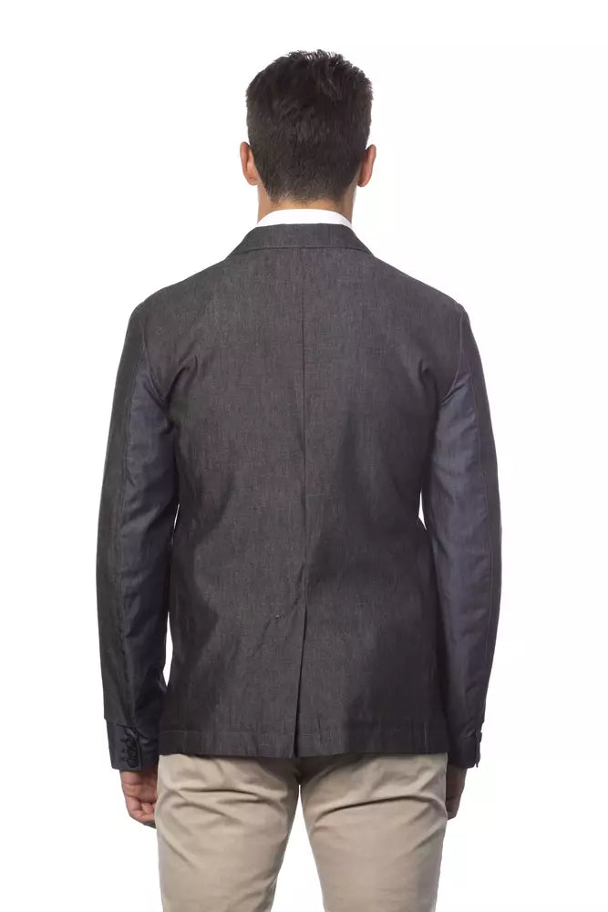 Blazer de algodón gris Verri para hombre