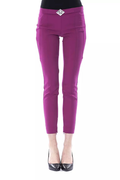 Pantalones de mujer BYBLOS de poliéster morado