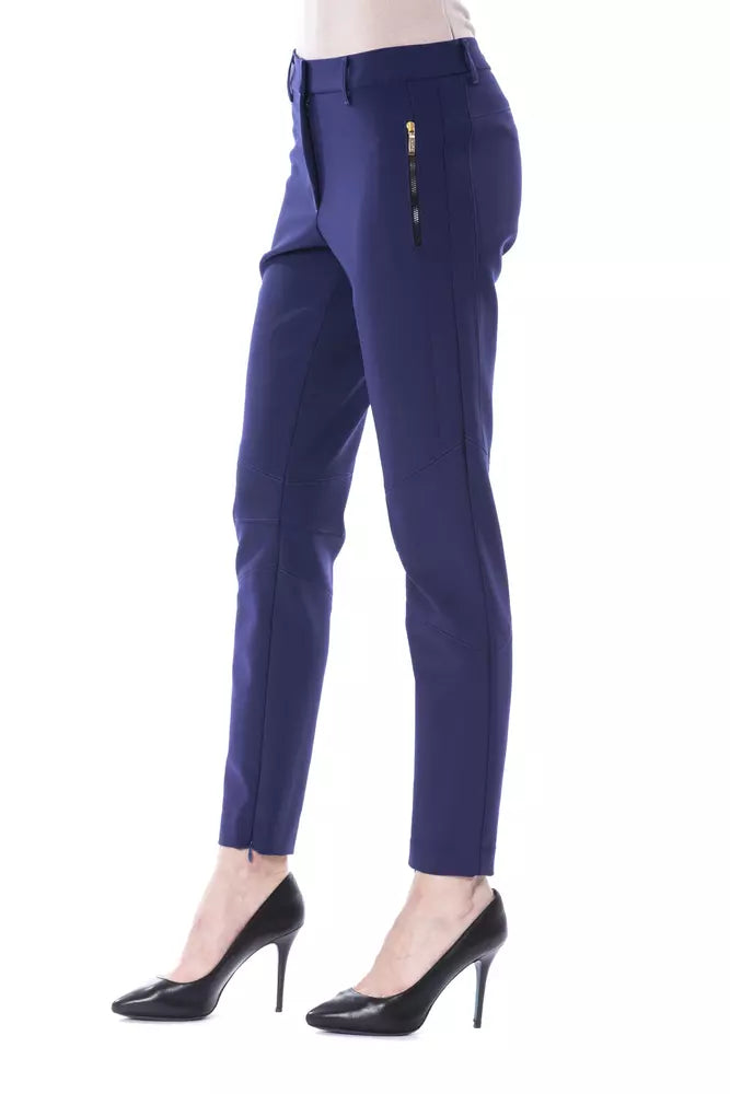 Pantalón de mujer BYBLOS de poliéster azul