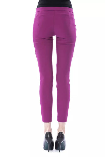 Pantalones de mujer BYBLOS de poliéster morado