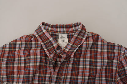 GF Ferre Multicolor Cotton Casual Men's Shirt