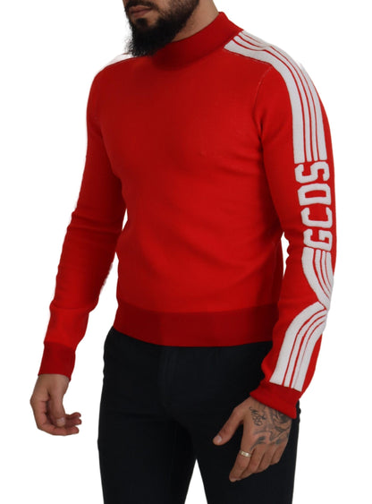 Suéter elegante rojo tipo pulóver GCDS para hombre