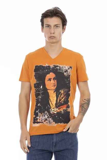 Camiseta de algodón naranja Action de Trussardi para hombre